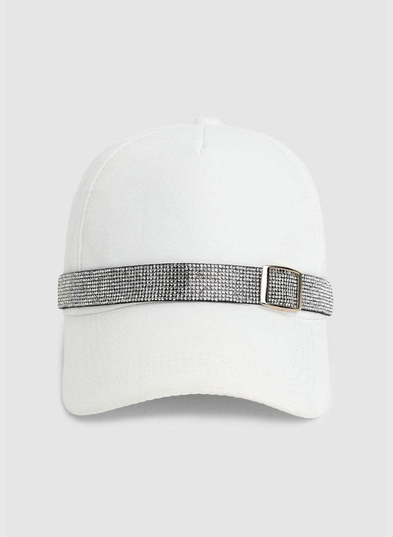 Casual Solid Polyester Baseball Cap For Women