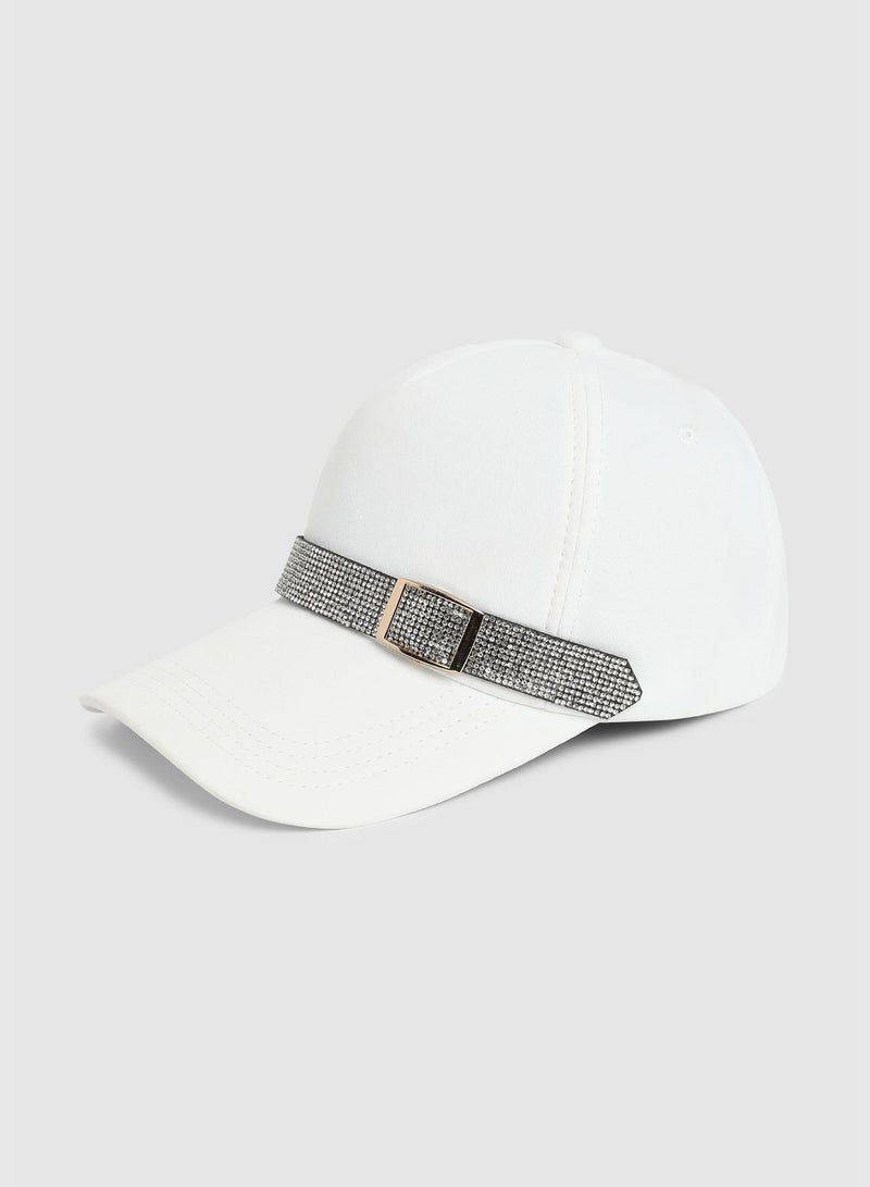 Casual Solid Polyester Baseball Cap For Women