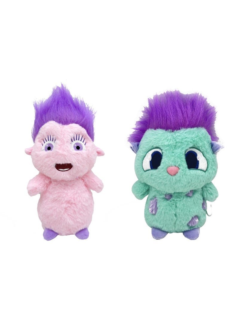 Set Of 2 Bibble Stuffed Spirit Animal Plush Toys 25Cm For Kids And Fans Collectible Kawaii Plushies Doll Unique Gift For Boys And Girls