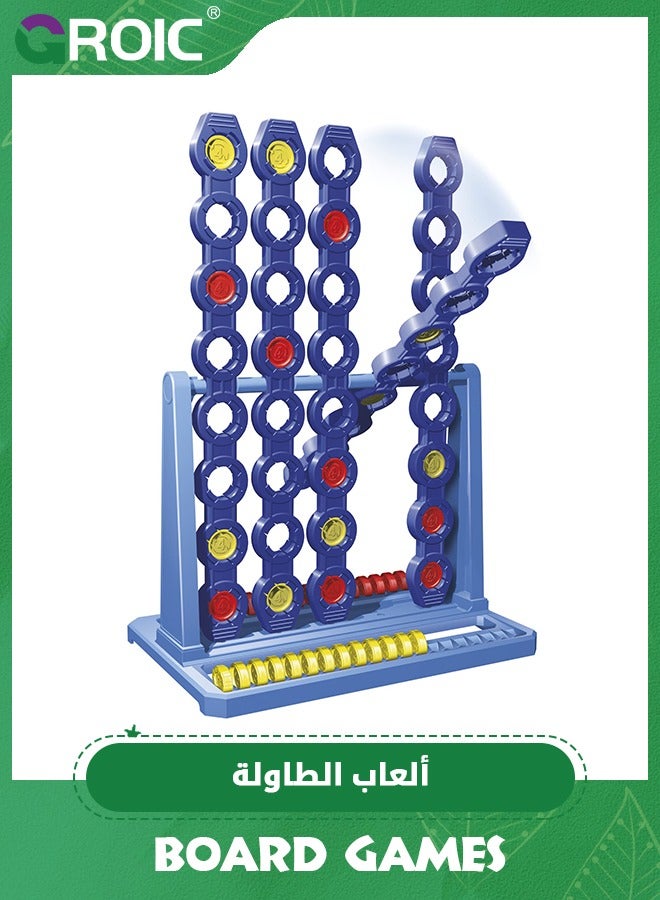 Gaming Spin Game, Features Spinning Grid, 2 Player Board Games for Family and Kids, Strategy Board Games,4 in a Row Game,Family Fun Games