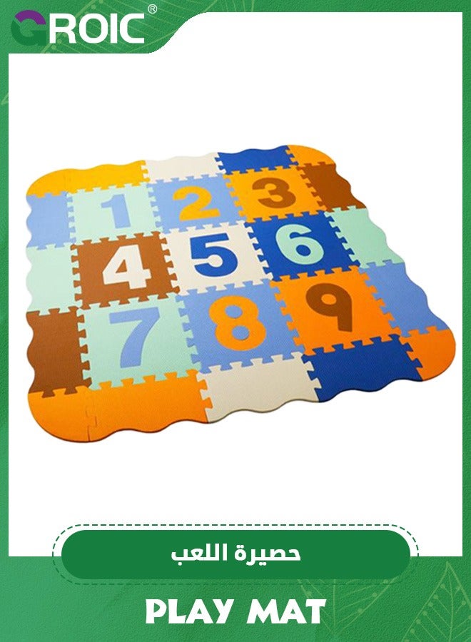 Baby Puzzle Mat,Foam Play Mat Baby Play Mat Foam Floor Tiles with Numbers,Interlocking Foam Tiles Foam Puzzle Floor Mat Baby Crawling Mat,Foam Puzzle Playmat for Kids