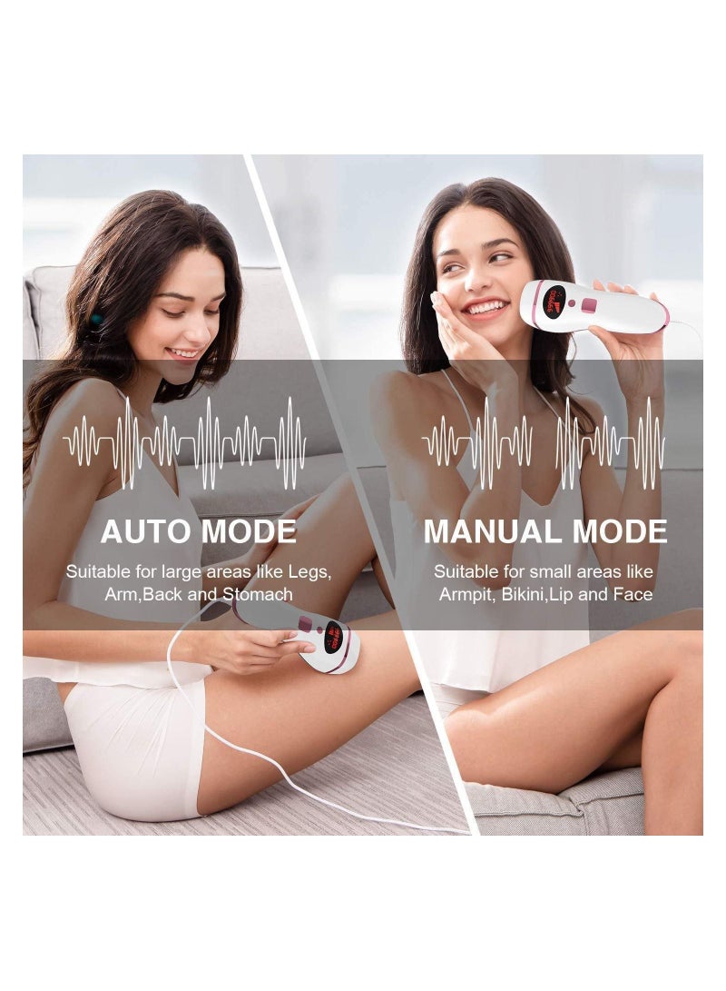 Laser Hair Removal IPL Hair Removal for Women and Men, Upgraded to 999,999 Flashes Laser Hair Removal, Permanent Painless Hair Removal Device, for Face Armpits Legs Arms Bikini Line Whole Body