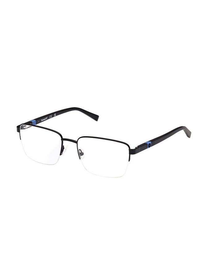 Men's Rectangular Eyeglass Frame - TB181800255 - Lens Size: 55 Mm