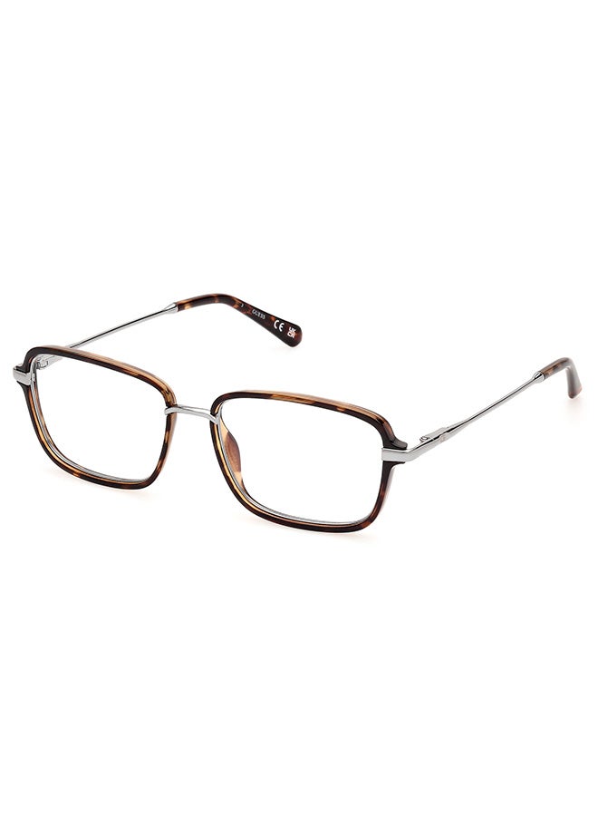 Men's Rectangular Eyeglass Frame - GU5009905254 - Lens Size: 54 Mm