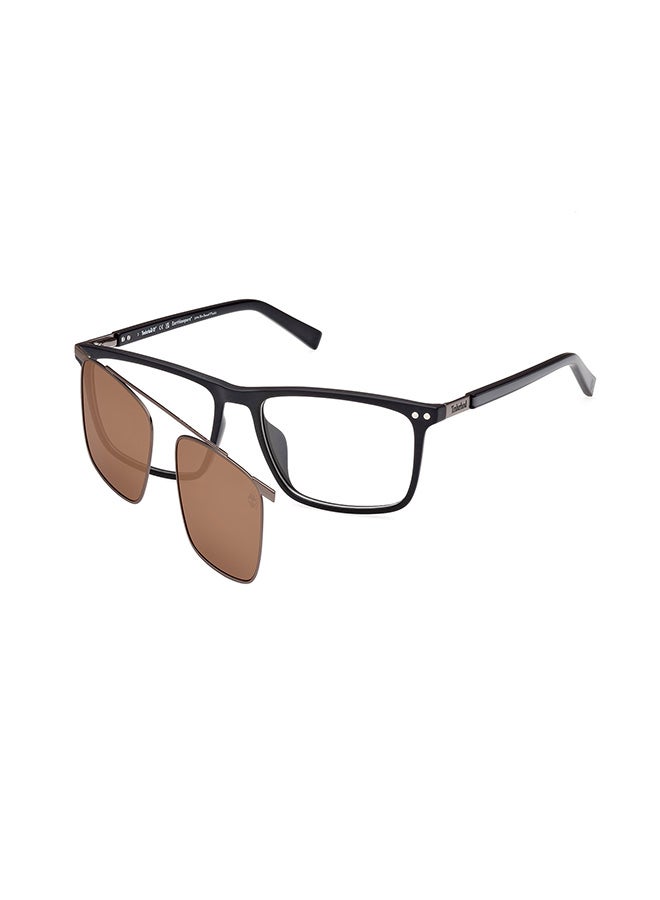 Men's Rectangular Eyeglass Frame - TB1824-H00255 - Lens Size: 55 Mm