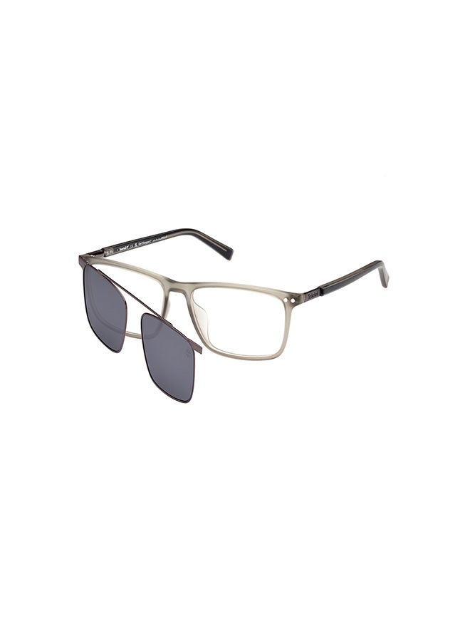Men's Rectangular Eyeglass Frame - TB1824-H09555 - Lens Size: 55 Mm