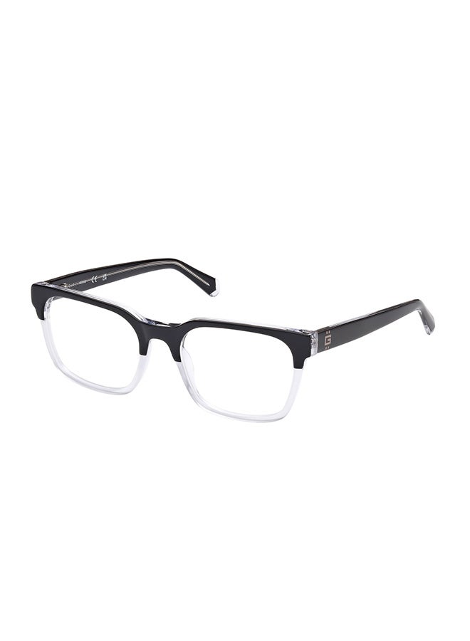 Men's Rectangular Eyeglass Frame - GU5009400553 - Lens Size: 53 Mm