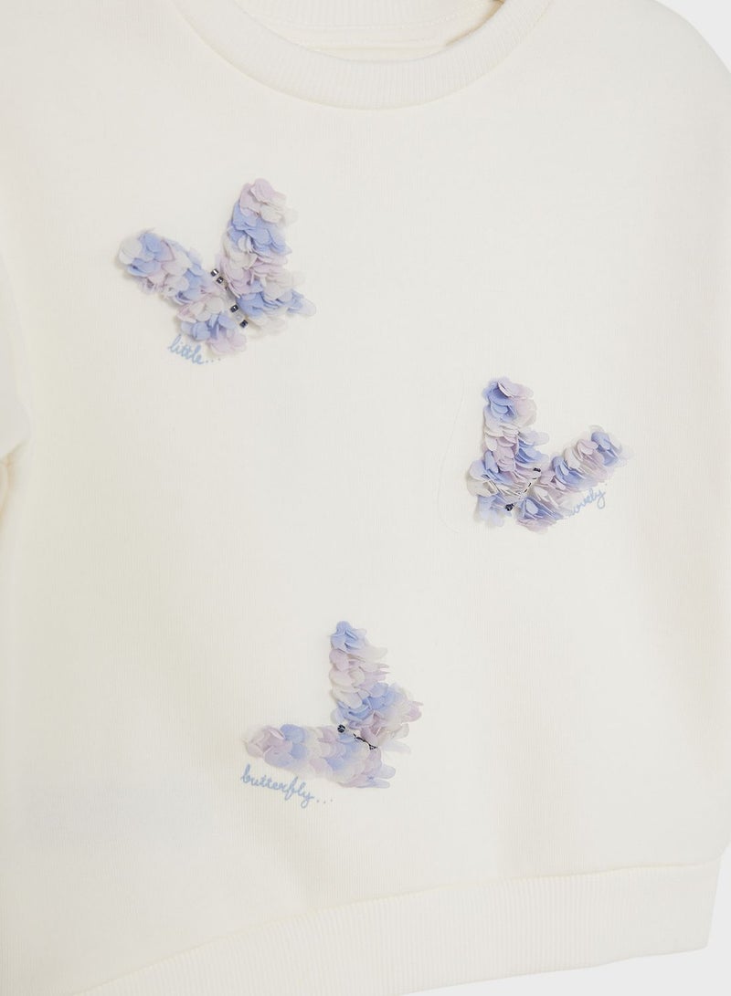 Infant Butterfly Print Sweatshirt
