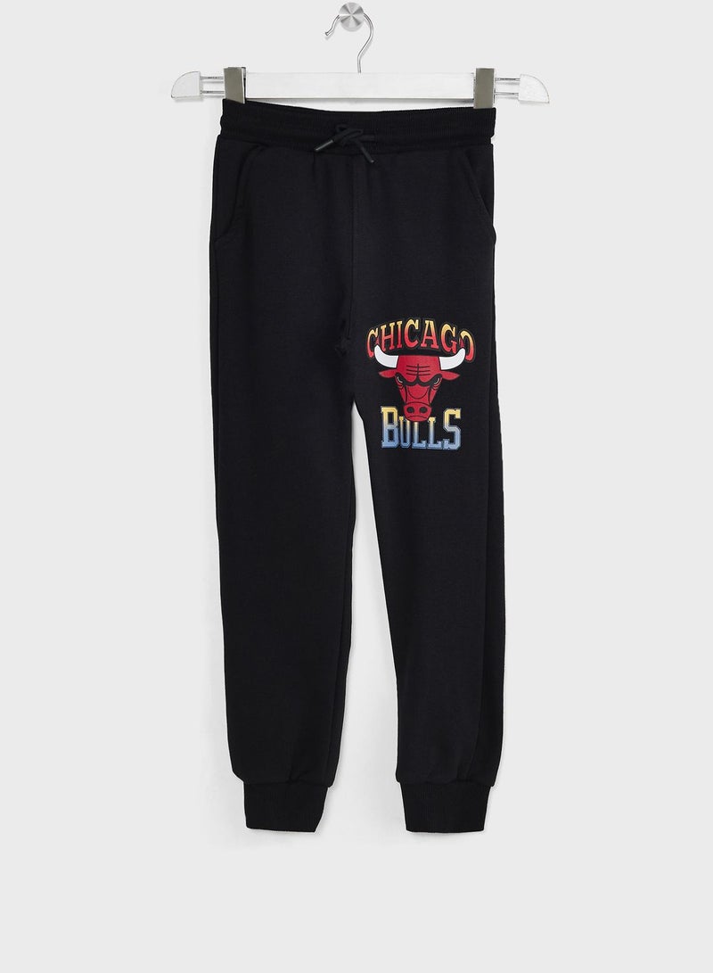 Boy Licensed Chicago Bulls (Nbachi1000) Regular Fit Trousers