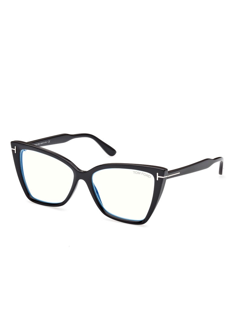 Women's Cat Eye Eyeglass Frame - FT5844-B00155 - Lens Size: 55 Mm