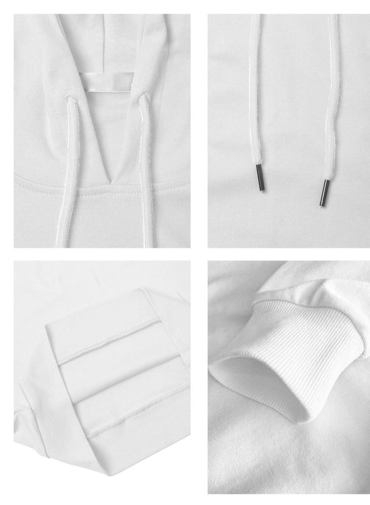 BTS Hoodie Long Sleeve for Mens - Soft Cotton Pullover - Hooded Sweatshirt with Drawstring and Pockets - Gift for BTS Fans