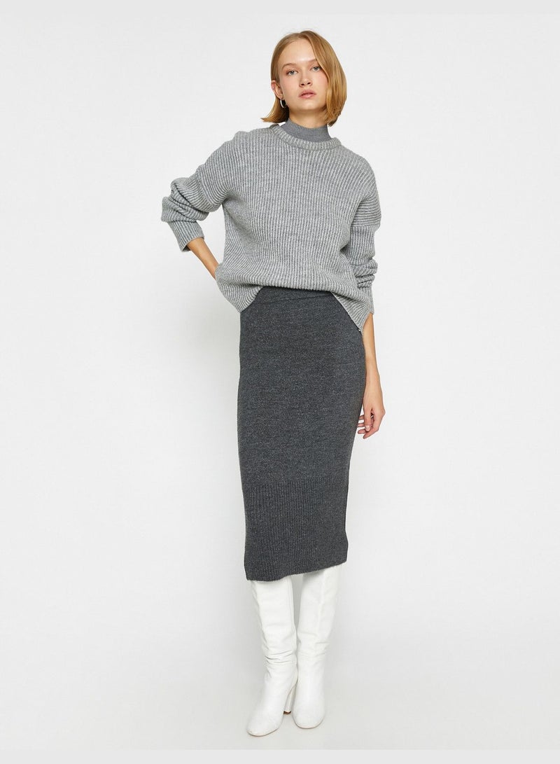 Tricot Midi Skirt