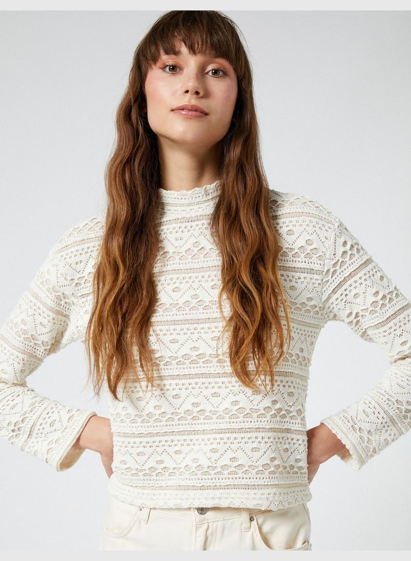 Long Sleeve Ajore High Neck Sweater