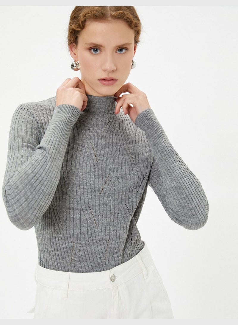 Half Turtleneck Slim Fit Sweater