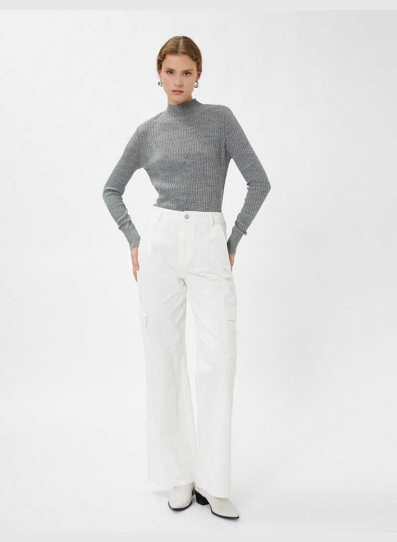 Half Turtleneck Slim Fit Sweater