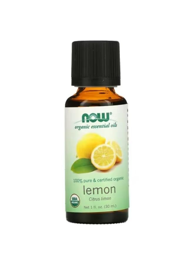 Organic Essential Oils, Lemon, 1 fl oz (30 ml)