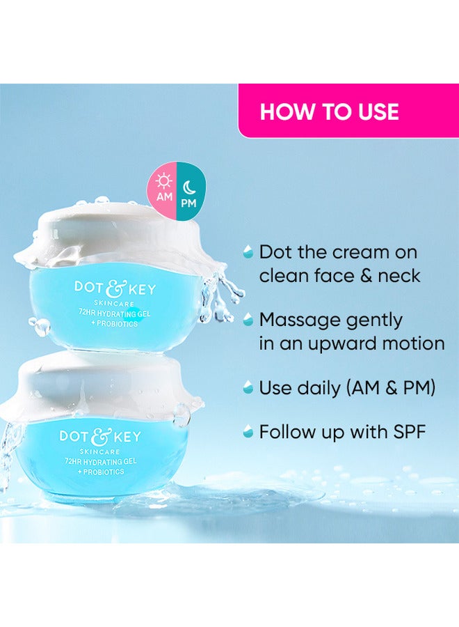 72 HR Hydrating Gel Plus Probiotics, 60 ML