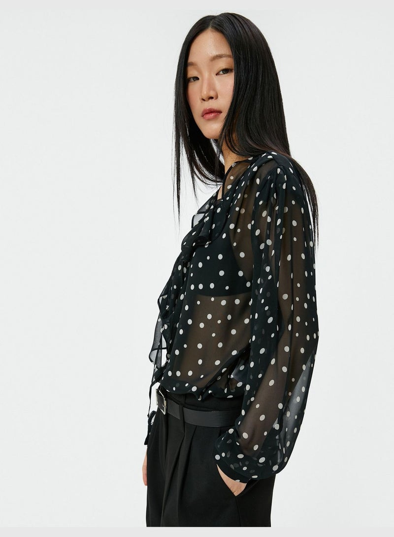 Polka-Dot Blouse