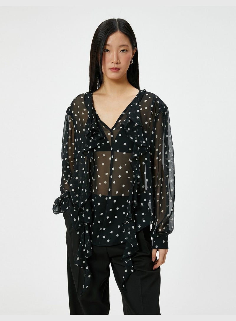 Polka-Dot Blouse