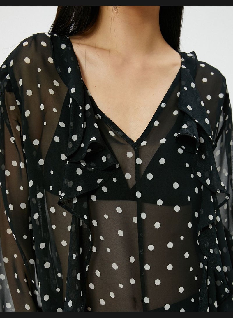 Polka-Dot Blouse