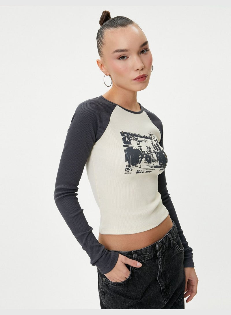 Printed Crop T-Shirt