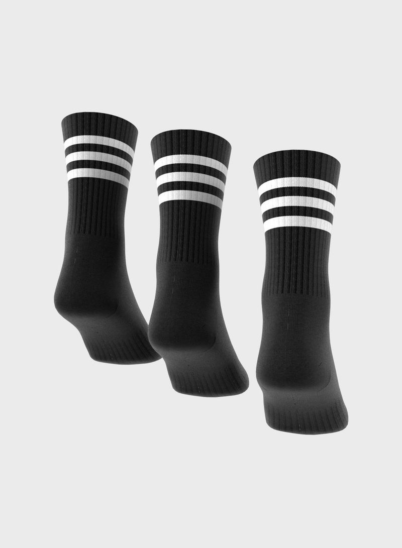 3-Stripes Cushioned Crew Socks 3 Pairs