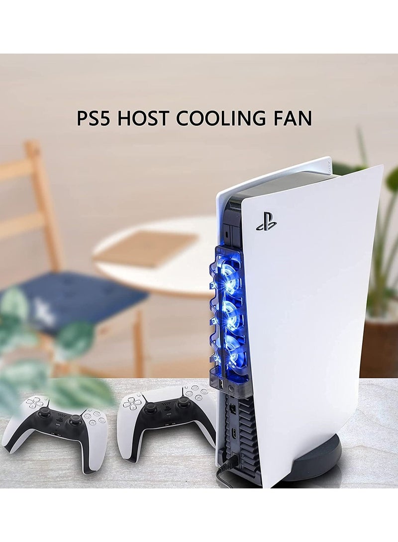 PS5 Cooling Fans PlayStation 5 Cooling Fan Compatible with PS5 Discs Edition and Digital Edition