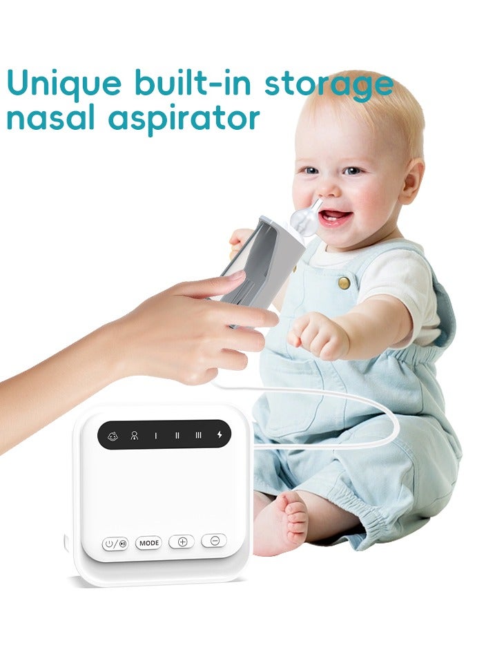 Nasal Aspirator for Baby Electric Nose Sucker with 2 Modes 6 Levels of Hospital-Grade Suction