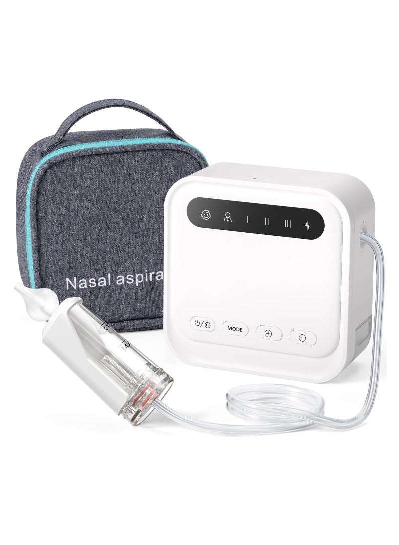 Nasal Aspirator for Baby Electric Nose Sucker with 2 Modes 6 Levels of Hospital-Grade Suction