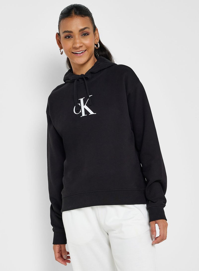 Crew Neck Logo Hoodie