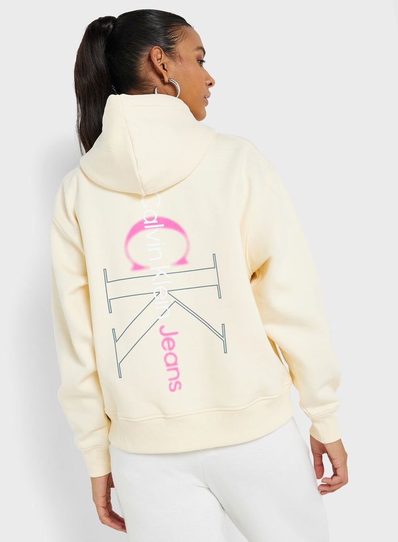 Back Bold Monologo Hoodie