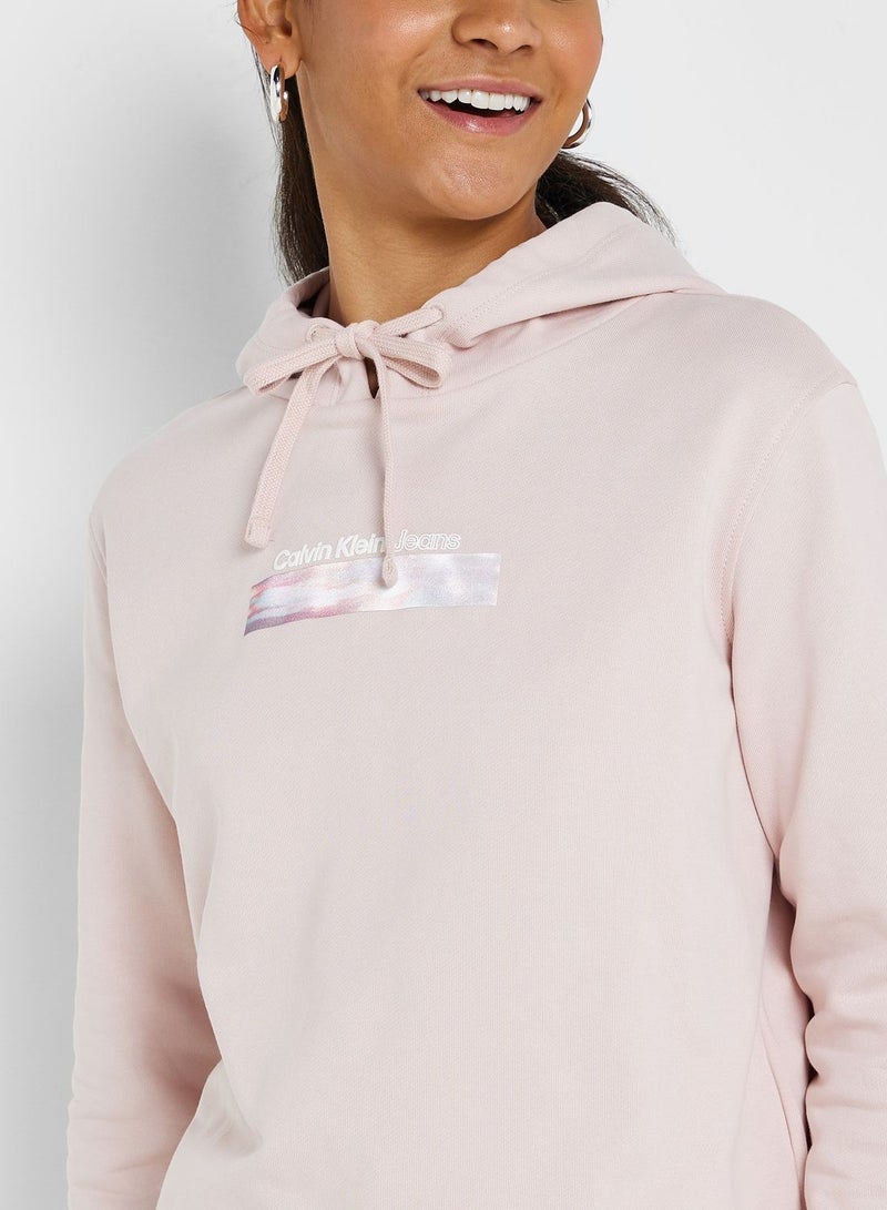 Crew Neck Logo Hoodie