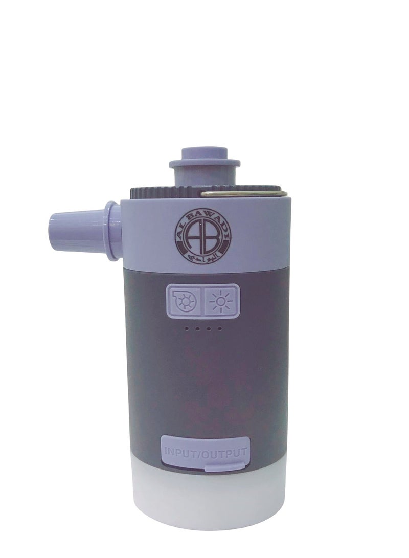 Solar Rechargeable Air Pump Inflator Hanging Camping Light and Mobile Charger