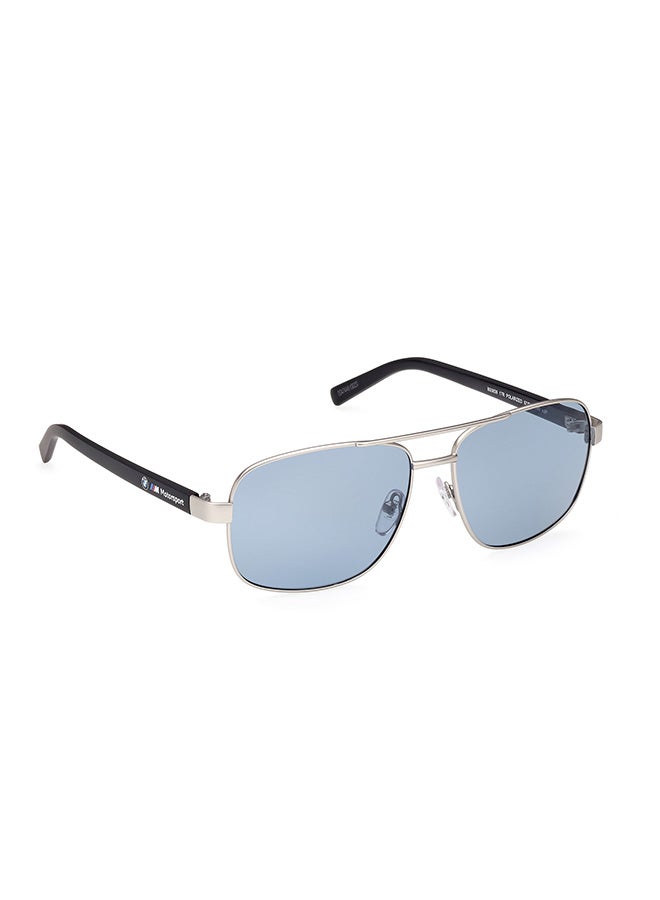 Men's Polarized Rectangular Sunglasses - BS003917R57 - Lens Size: 57 Mm