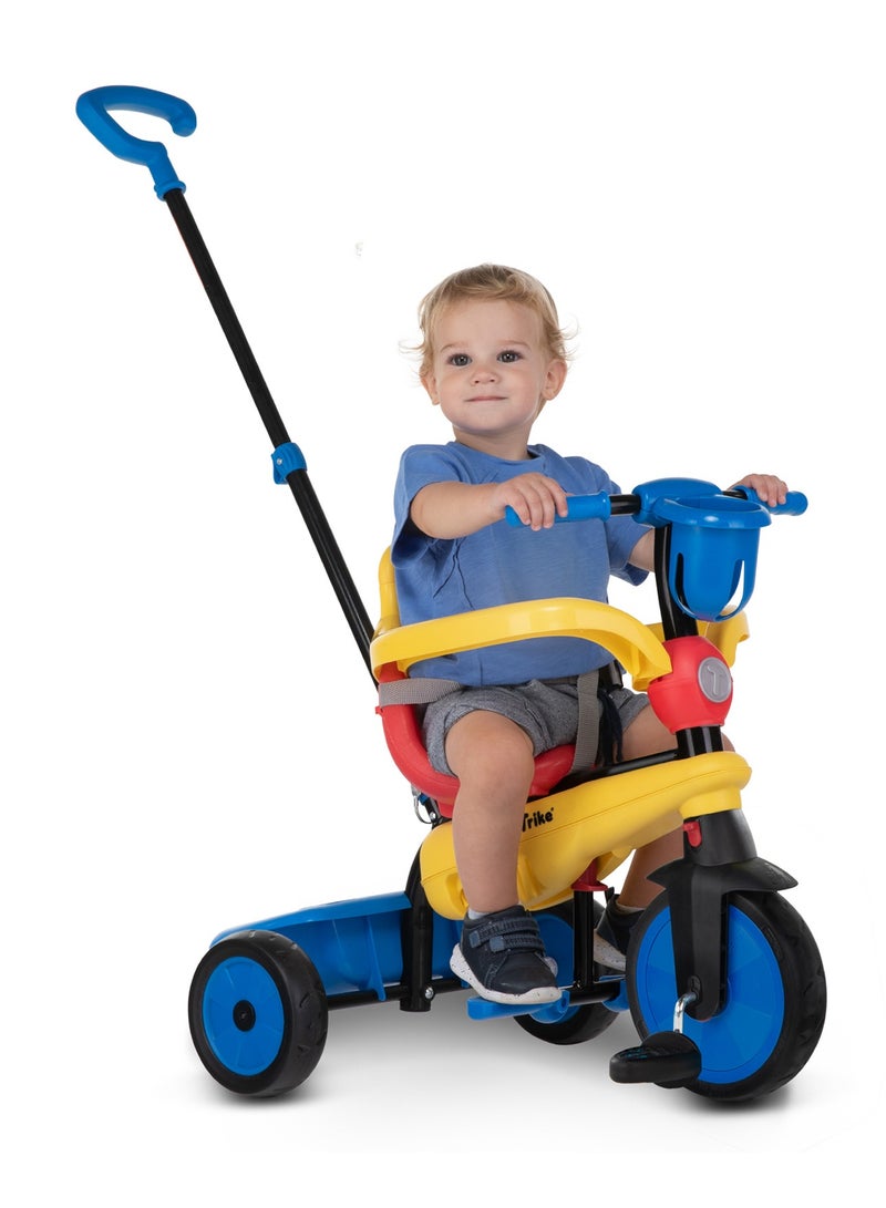 SmarTrike Breeze Multi-Stage Toddler Tricycle - 15 to 36 Months - 2 Stage Training Wheels - Adjustable Handle - Multicolor