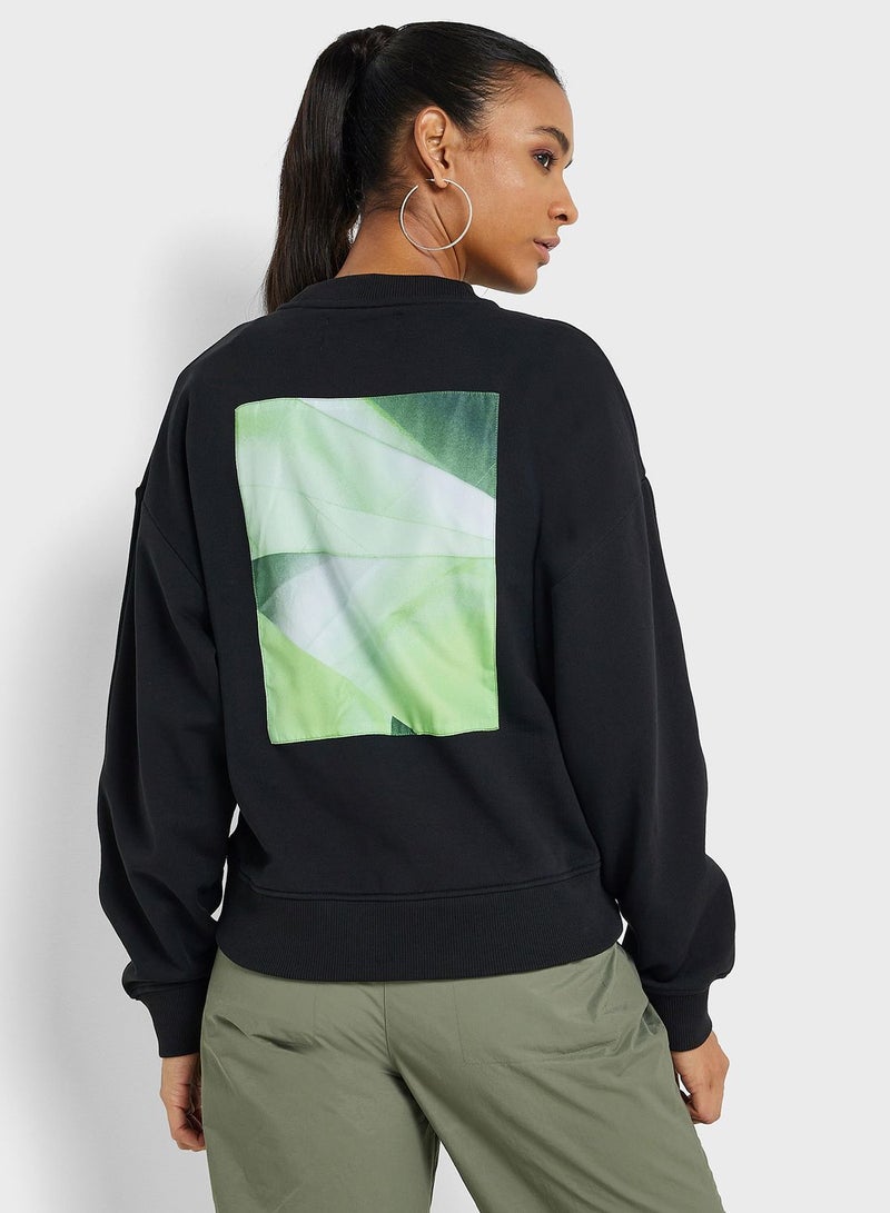 Crew Neck Graphic Sweatshirt