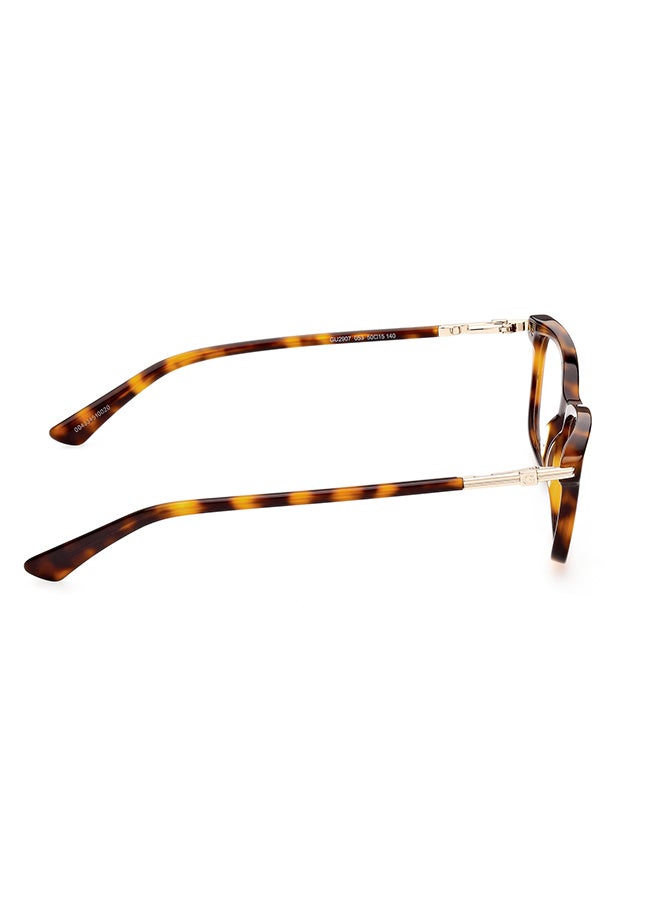 Women's Rectangular Eyeglass Frame - GU290705353 - Lens Size: 53 Mm