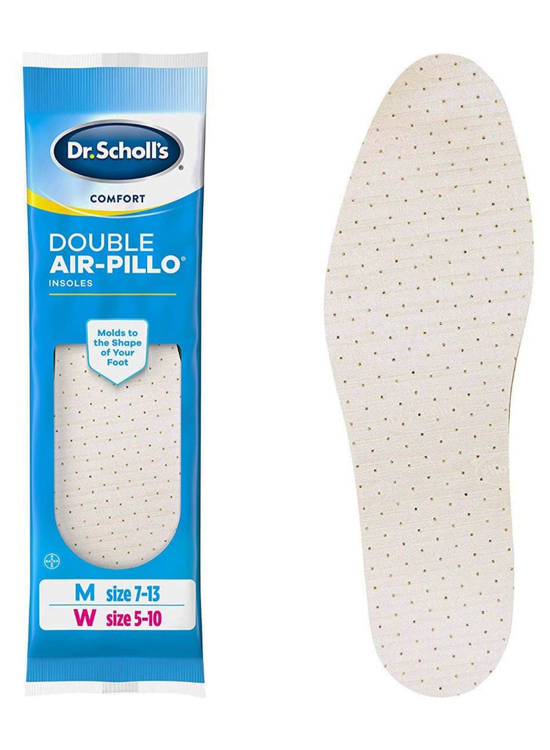 Pair Of Double Air-Pillo Insoles Cushioning Molds