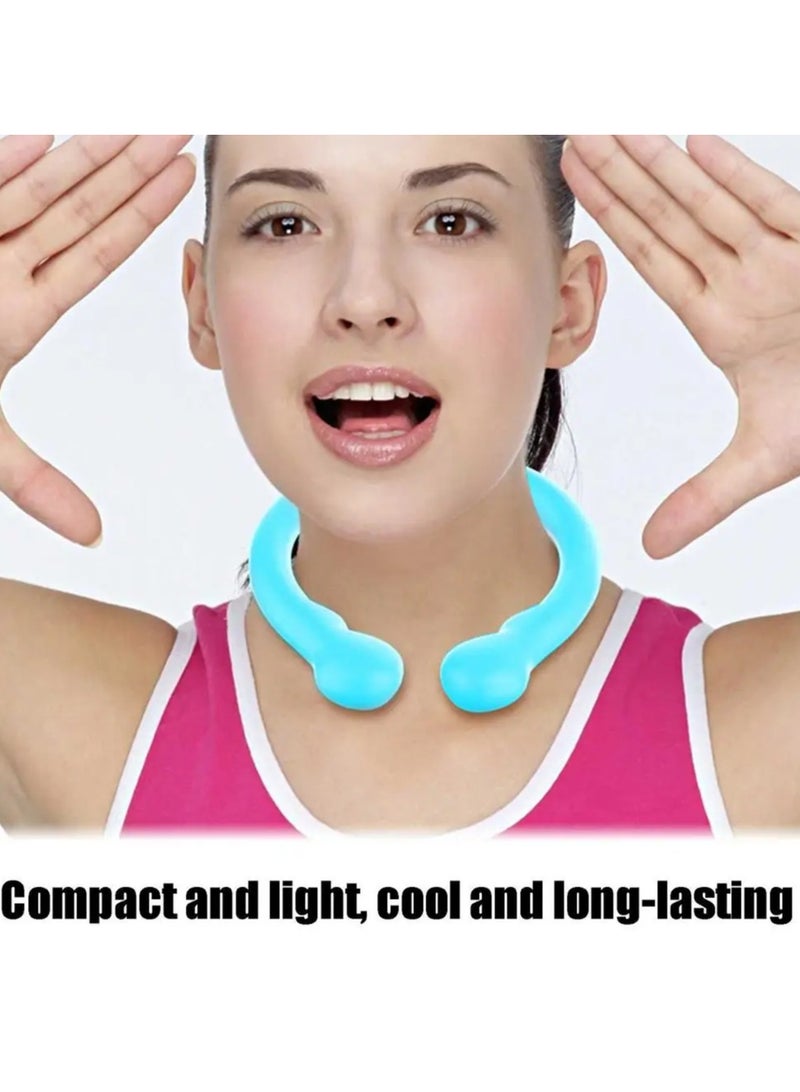 New Cooling Neck Wraps Wearable Neck Cooling Tube Neck Cooling Tube Wearable Safe Reusable Hand-free Ice Ring Neck Cooler