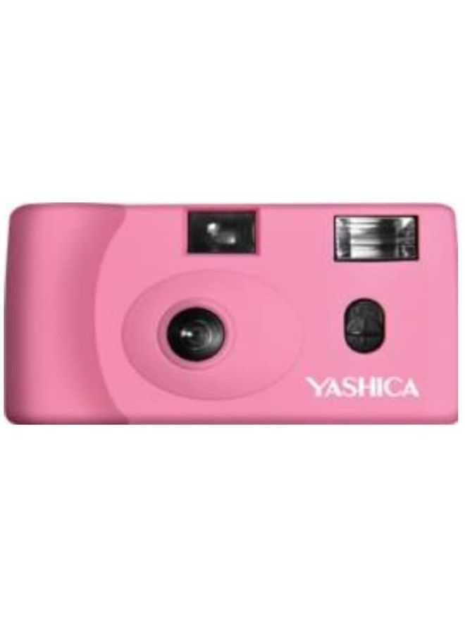 YASHICA MF-1 Snapshot Art 35mm Film Camera Set (Pink)
