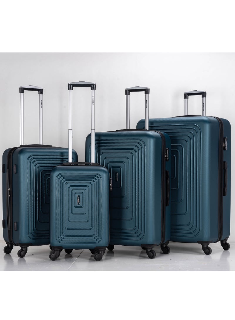 Suitcase Set of 4 PCS ABS Hardside Travel Luggage Bag