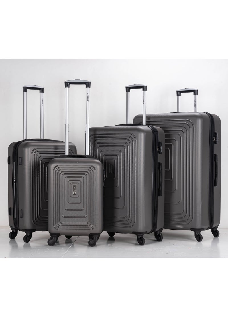 Suitcase Set of 4 PCS ABS Hardside Travel Luggage Bag