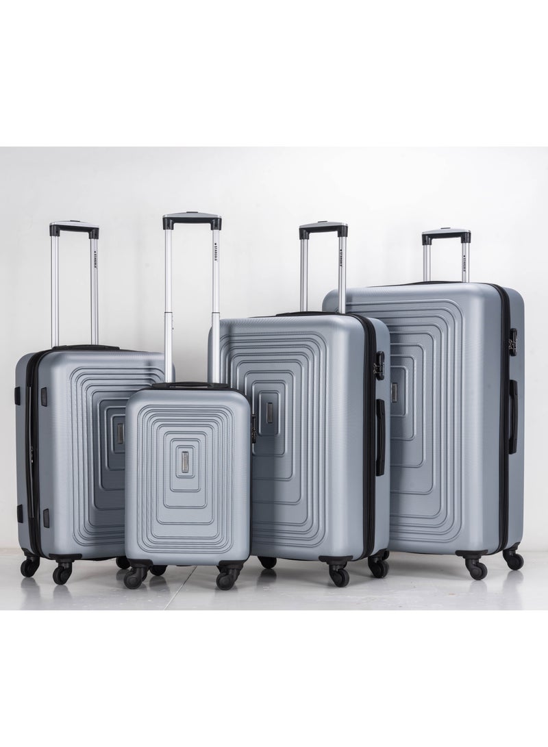 Suitcase Set of 4 PCS ABS Hardside Travel Luggage Bag