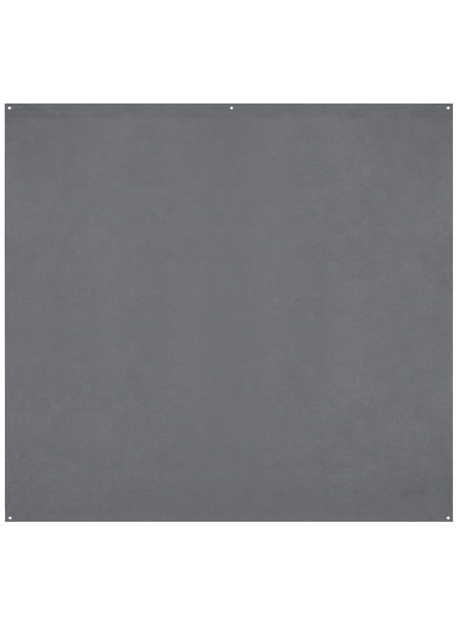 X-Drop Pro Wrinkle-Resistant 8' x 8' (2.44 x 2.44m) Backdrop for Headshots, Photoshoots, Group Portraits, Video Interviews, & Photo Booths - Portable and Travel Friendly (Neutral Gray)