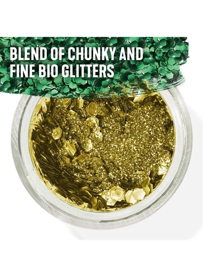 Bio Glitter Kits, 10ml (.34-oz) Tub, Gold