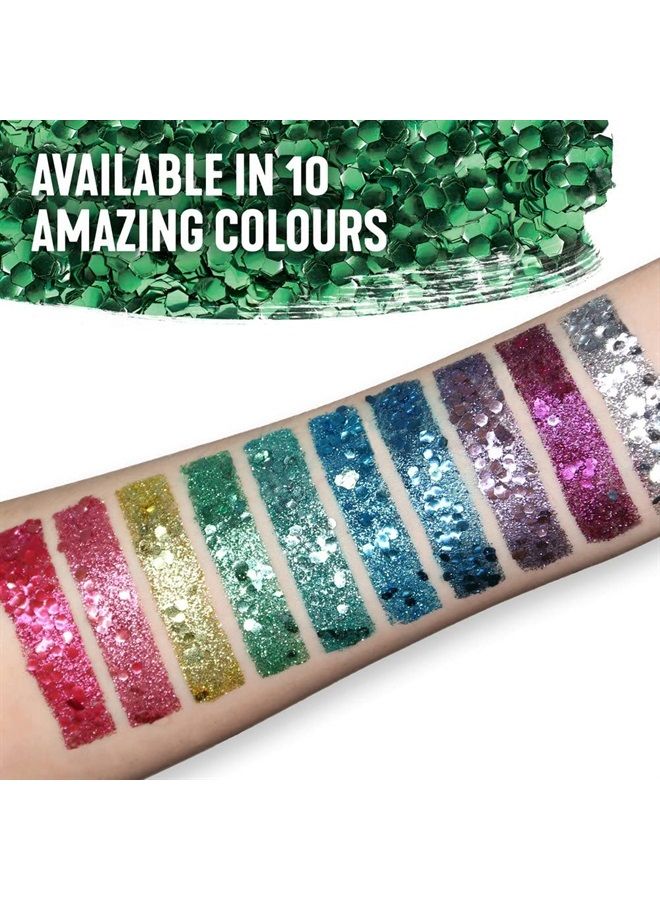 Bio Glitter Kits, 10ml (.34-oz) Tub, Gold