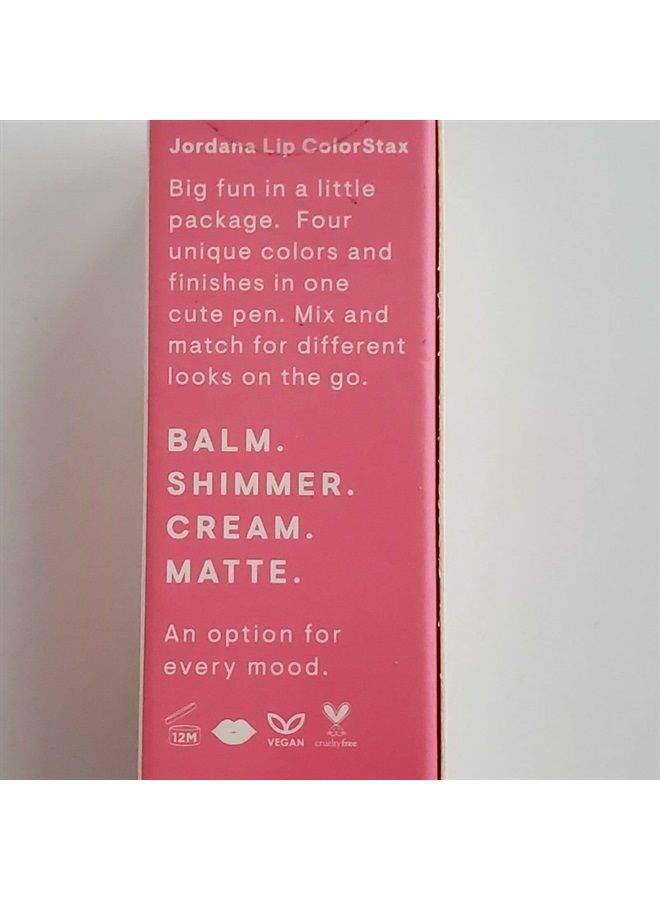 Lip ColorStax Balm Shimmer Cream Matte #01 Pink