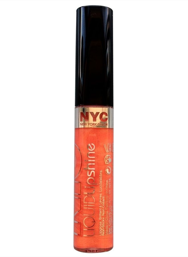 New York Color Liquid Lipshine Lip Gloss, Soho Peach, 0.24 Fluid Ounce