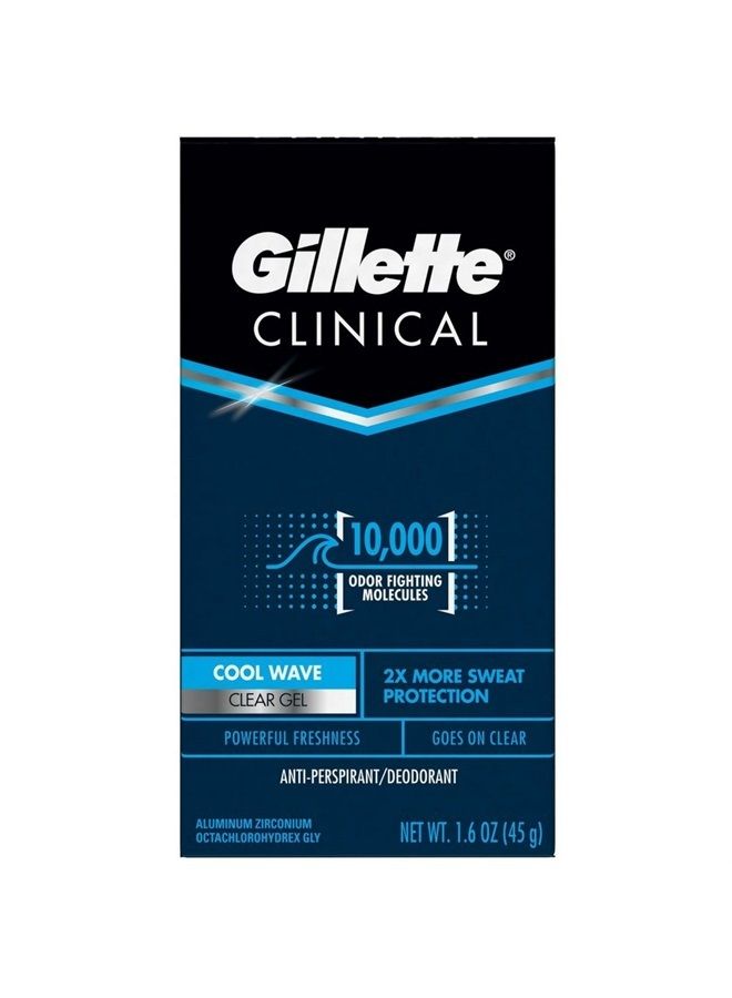 Clinical Clear Gel Cool Wave Anti-Perspirant/Deodorant 1.6 oz