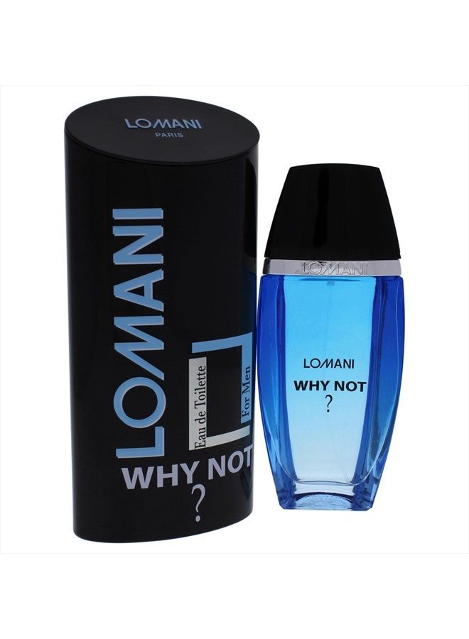 Lomani Why not By Lomani for Men - 3.3 Oz Edt Spray, 3.3 Oz